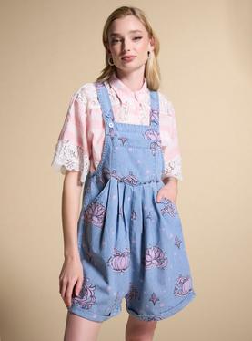 Her Universe Disney Princess Icons Allover Print Short Overalls Her Universe Exclusive, , hi-res